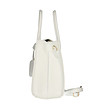 Дамска бяла кожена чанта с висулка Aleksa-3 снимка