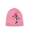 Розова зимна детска шапка-0 снимка