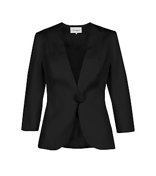 Черно дамско сако Gracja снимка