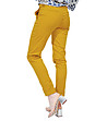 Памучен дамски панталон в цвят горчица Melanie-1 снимка