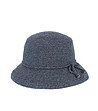Елегантна сива дамска зимна шапка с вълна-2 снимка