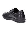 Черни мъжки кожени спортни обувки Dacio-3 снимка