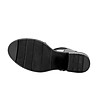 Черни дамски кожени сандали Valena-4 снимка