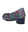 Кожени дамски многоцветни обувки Elina-3 снимка