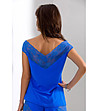 Дамска блуза в цвят сапфир Blueberry-1 снимка