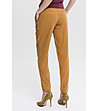 Дамски панталон в цвят камел Liana-1 снимка
