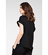 Дамска блуза в цвят екрю и черно Charlote-1 снимка