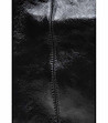 Черна кожена дамска чанта с лъскав ефект Belinda-3 снимка