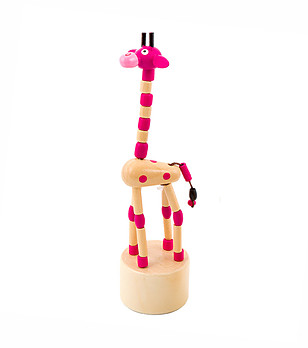 Весел розов жираф снимка