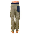Мъжки памучен панталон с джобове в цвят каки-1 снимка
