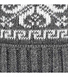 Плетена зимна сива унисекс шапка с пух-2 снимка