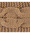 Плетена тъмнобежова лента за глава-2 снимка
