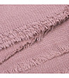 Розов дамски шал с вълна-4 снимка