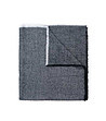 Унисекс плетен шал в черно и бяло-1 снимка