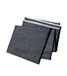 Унисекс плетен шал в черно и бяло-2 снимка