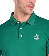 Мъжка памучна зелена блуза Donald-3 снимка