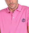 Розова мъжка памучна блуза Claudio-3 снимка