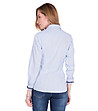 Дамска ленена риза в синьо Amie-1 снимка
