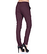 Дамски панталон в цвят бургунд Merlina-3 снимка