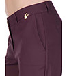 Дамски панталон в цвят бургунд Merlina-4 снимка