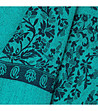 Правоъгълен дамски шал в нюанси на цвят емералд-2 снимка