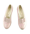 Лачени дамски кожени обувки в розово и златисто Grace-1 снимка