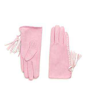 Розови дамски ръкавици  снимка