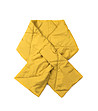 Дамски правоъгълен шал в цвят горчица-0 снимка