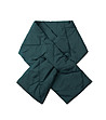 Дамски правоъгълен шал в тъмнозелено-0 снимка
