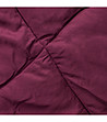 Дамски правоъгълен шал в цвят бордо-2 снимка