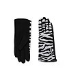 Дамски памучни ръкавици в черно и сиво-0 снимка
