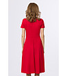 Разкроена червена рокля-1 снимка