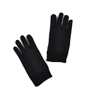 Дамски ръкавици в черно снимка