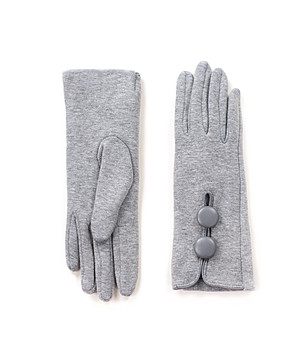 Дамски ръкавици в сиво снимка