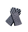 Дамски ръкавици в черно и сиво-1 снимка