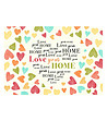 Многоцветна постелка с принт Love your home 52х75 см-0 снимка