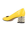 Лачени дамски жълти обувки Aniela-2 снимка
