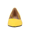 Кожени дамски жълти обувки Aniela-3 снимка