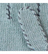 Светлосини дамски ръкавици със сиви шевове-2 снимка