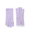 Светлолилави дамски ръкавици с декоративни шевове-0 снимка