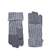 Плетени дамски ръкавици в сиви нюанси -0 снимка