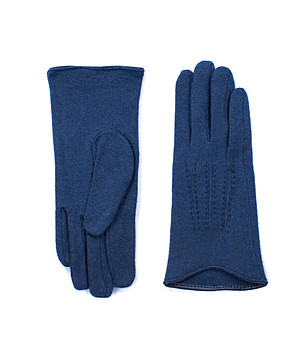 Сини дамски ръкавици  снимка