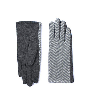 Дамски ръкавици в сиви нюанси снимка