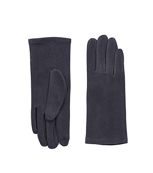 Тъмносиви дамски ръкавици за тъч скриин снимка