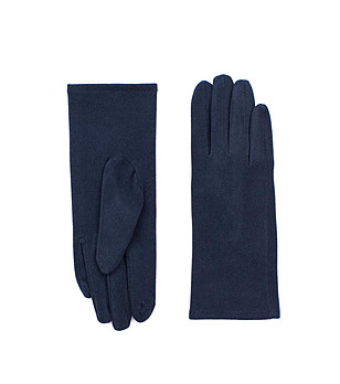 Тъмносини дамски ръкавици за тъч скриин снимка