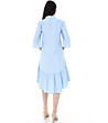 Светлосиня рокля с връзка Shania-1 снимка
