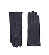 Тъмносиви дамски ръкавици за тъч скриин-0 снимка