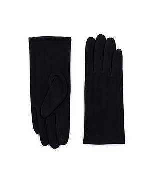 Черни дамски ръкавици за тъч скриин снимка
