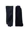 Черни дамски ръкавици с кожа-0 снимка