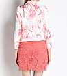 Късо дамско сако в бяло и розови нюанси Candy-1 снимка